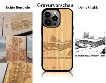 INDIVIDUELL iPhone 14 Pro Bambus-Kunststoff